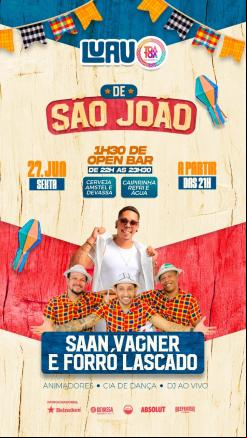 panfleto Luau de São João
