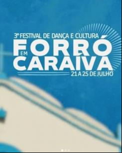 panfleto 3° Festival de Dança e Cultura Forró em Caraíva