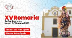 panfleto Romaria 2025 - Festa de Nossa Senhora d'Ajuda