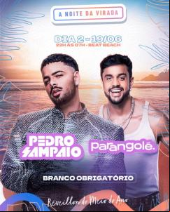 panfleto Noite da Virada - Pedro Sampaio e Parangolé