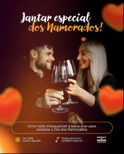 panfleto Jantar dos Namorados