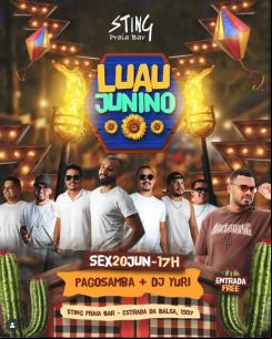 panfleto Luau Junino - Pagosamba