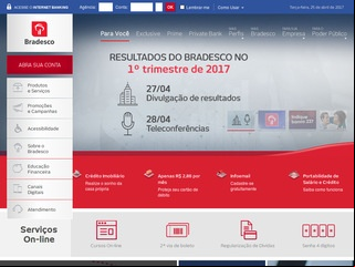 panfleto Banco Bradesco S/A