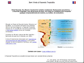 panfleto Fazenda Tropic