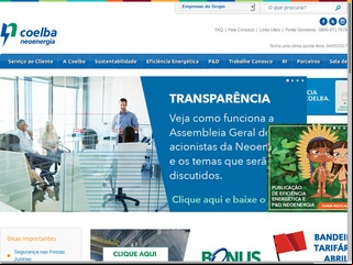 panfleto COELBA - Companhia de Eletricidade do Estado da Bahia